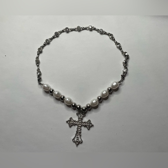 Pearl Cross Necklace 🤍 - Picture 1 of 1